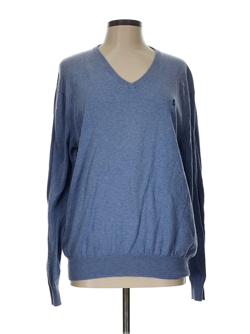 Polo by Ralph Lauren Blue V-Neck Sweater
